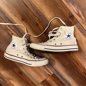 Women’s Size 7 Converse White High Tops